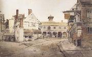 Cornelius Varley Ross Market Place,Herefordshire a sketch on the spot (mk47) china oil painting artist